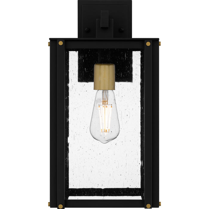 Quoizel ROB8408MBK One Light Outdoor Wall Mount, Matte Black