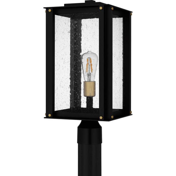 Quoizel ROB9009MBK One Light Outdoor Post Mount, Matte Black