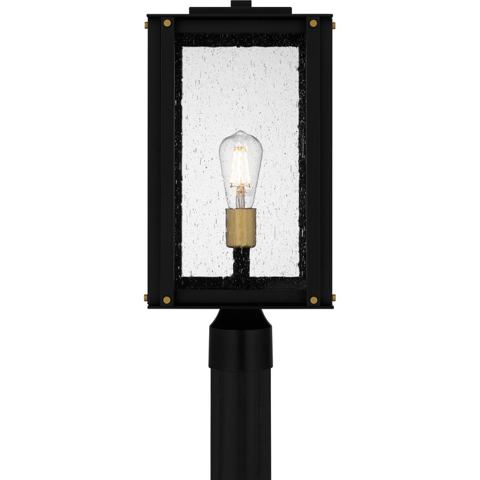 Quoizel ROB9009MBK One Light Outdoor Post Mount, Matte Black