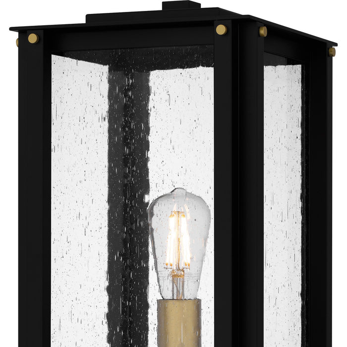 Quoizel ROB9009MBK One Light Outdoor Post Mount, Matte Black