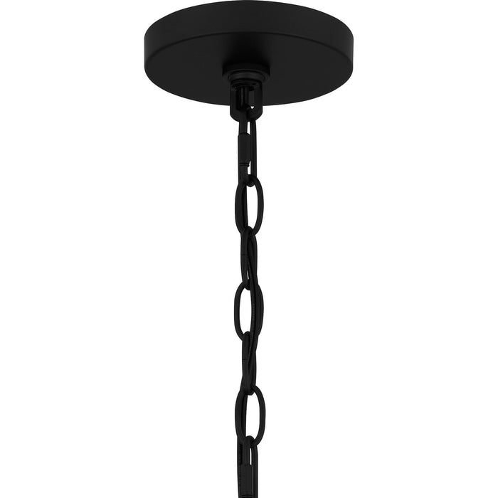 Quoizel ROC5025MBK Five Light Chandelier, Matte Black