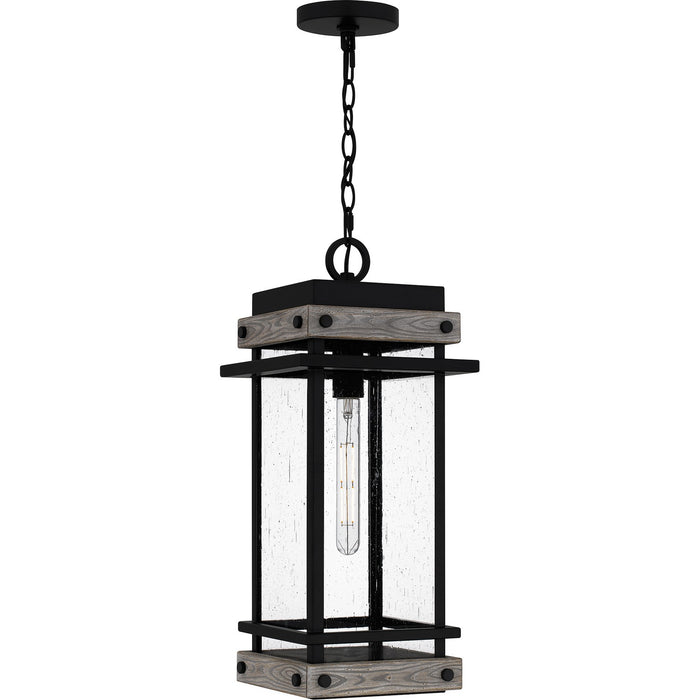 Quoizel SAD1509MBK One Light Mini Pendant, Matte Black