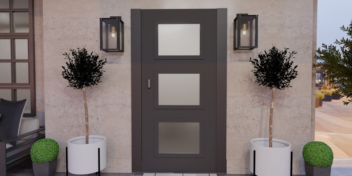 Quoizel ROB8409MBK One Light Outdoor Wall Mount, Matte Black
