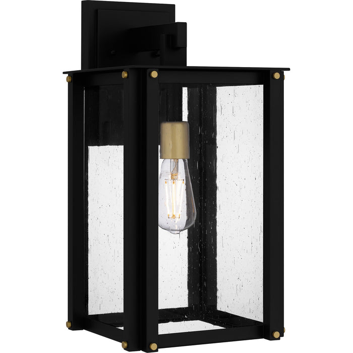 Quoizel ROB8409MBK One Light Outdoor Wall Mount, Matte Black