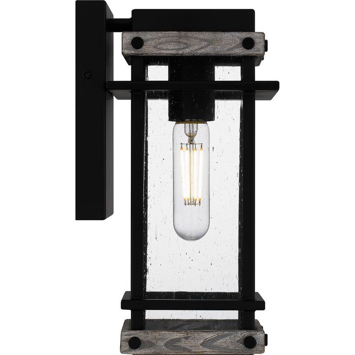 Quoizel SAD8405MBK One Light Outdoor Wall Mount, Matte Black