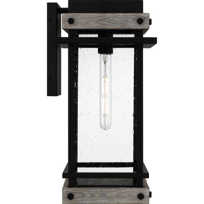 Quoizel SAD8409MBK One Light Outdoor Wall Mount, Matte Black