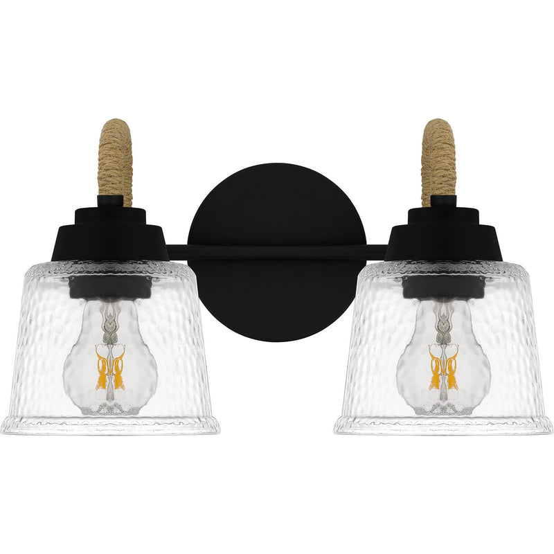 Quoizel SEB8614MBK Two Light Bath, Matte Black