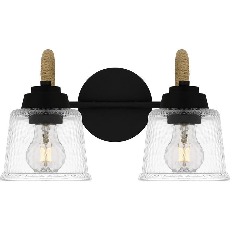 Quoizel SEB8614MBK Two Light Bath, Matte Black
