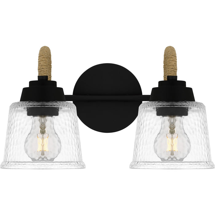 Quoizel SEB8614MBK Two Light Bath, Matte Black