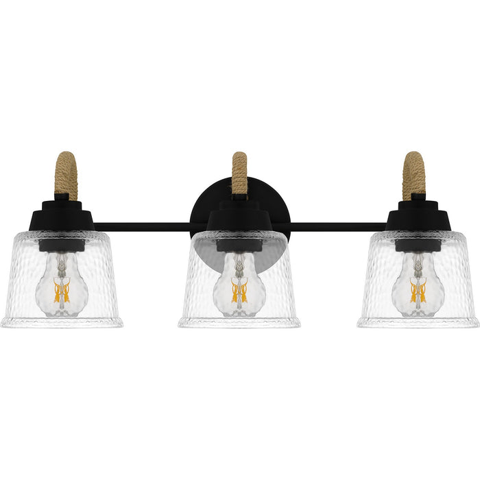 Quoizel SEB8622MBK Three Light Bath, Matte Black