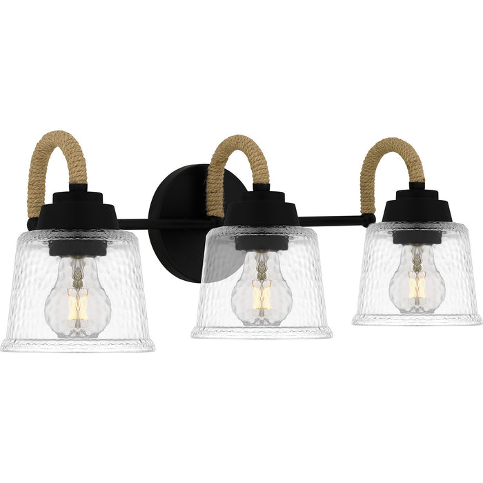 Quoizel SEB8622MBK Three Light Bath, Matte Black