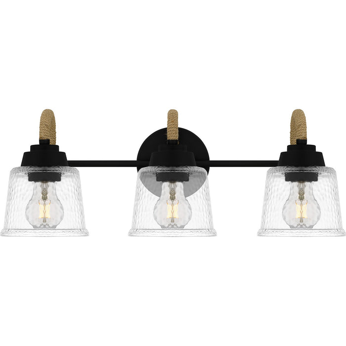 Quoizel SEB8622MBK Three Light Bath, Matte Black