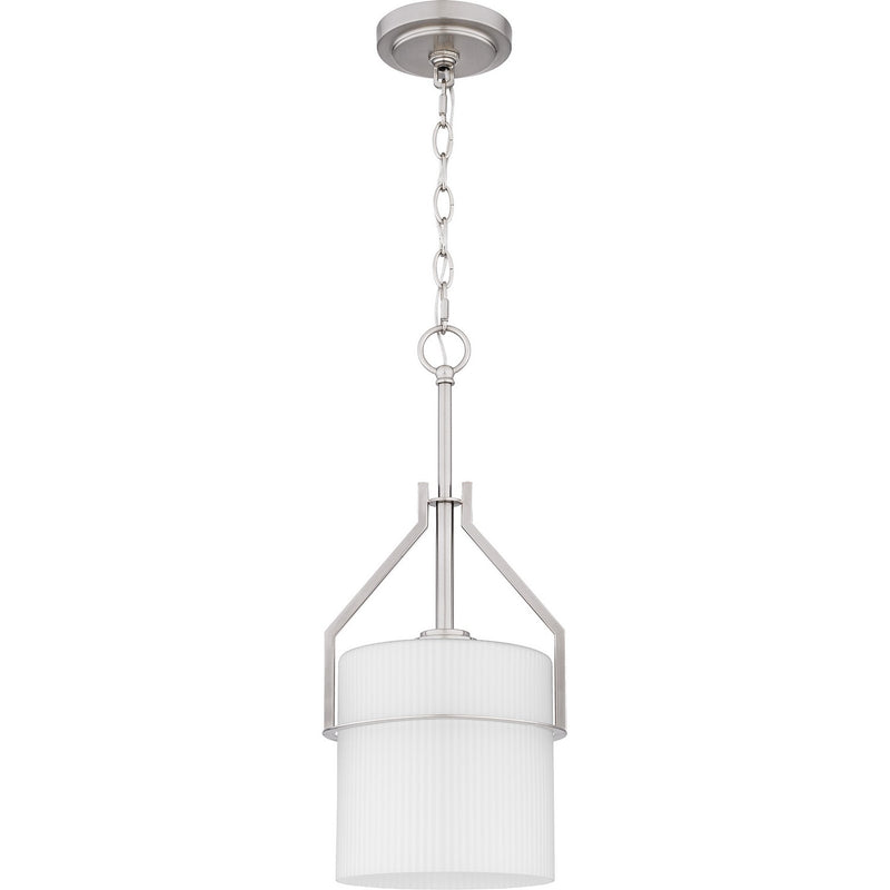 Quoizel SEY1508BN One Light Mini Pendant, Brushed Nickel