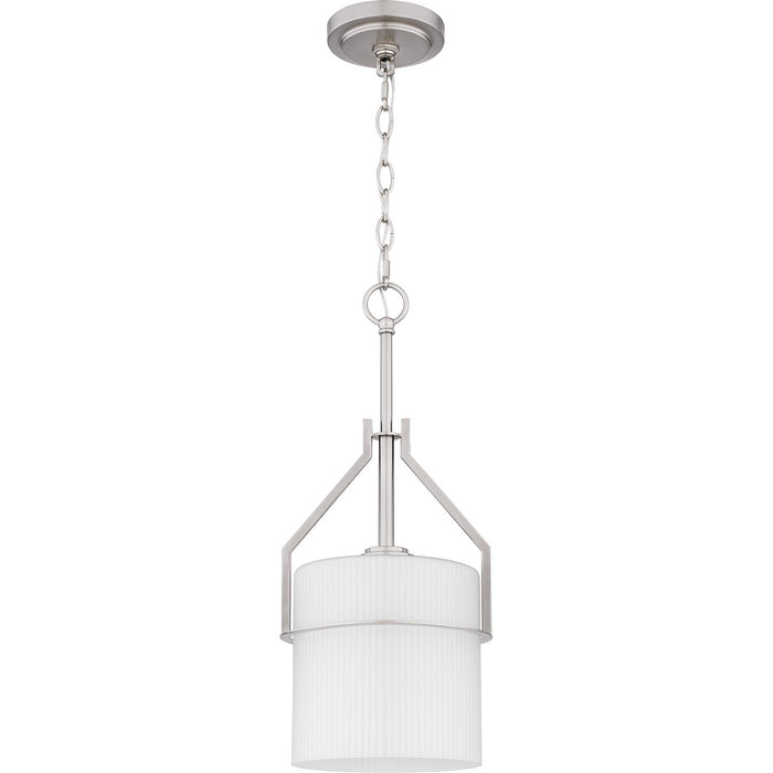 Quoizel SEY1508BN One Light Mini Pendant, Brushed Nickel
