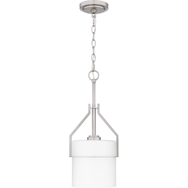 Quoizel SEY1508BN One Light Mini Pendant, Brushed Nickel