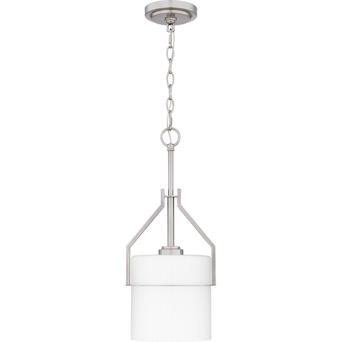 Quoizel SEY1508BN One Light Mini Pendant, Brushed Nickel