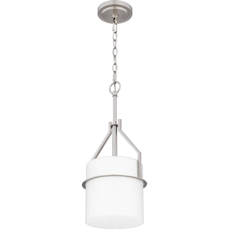 Quoizel SEY1508BN One Light Mini Pendant, Brushed Nickel