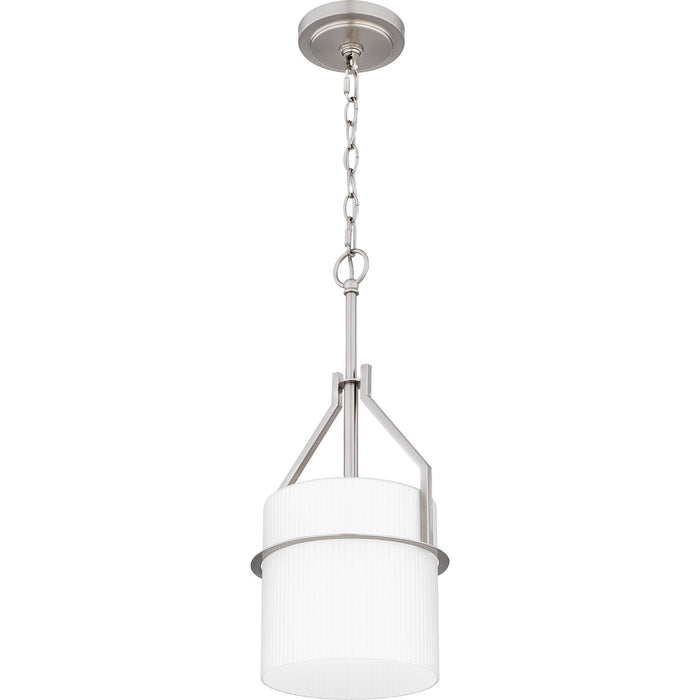 Quoizel SEY1508BN One Light Mini Pendant, Brushed Nickel