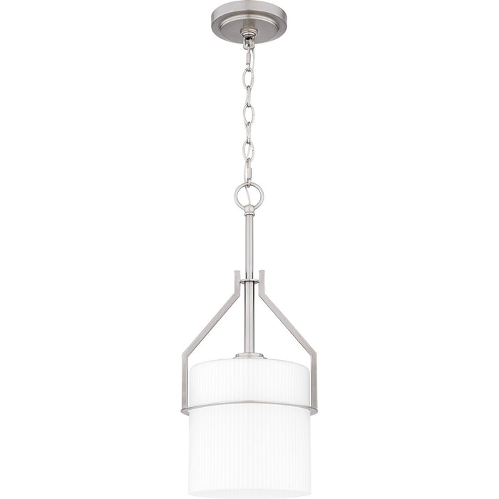 Quoizel SEY1508BN One Light Mini Pendant, Brushed Nickel