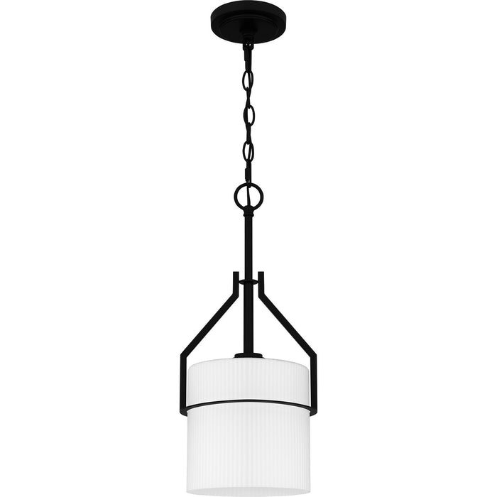 Quoizel SEY1508MBK One Light Mini Pendant, Matte Black