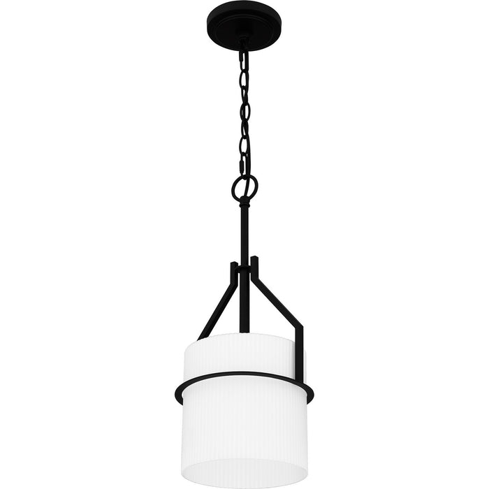 Quoizel SEY1508MBK One Light Mini Pendant, Matte Black