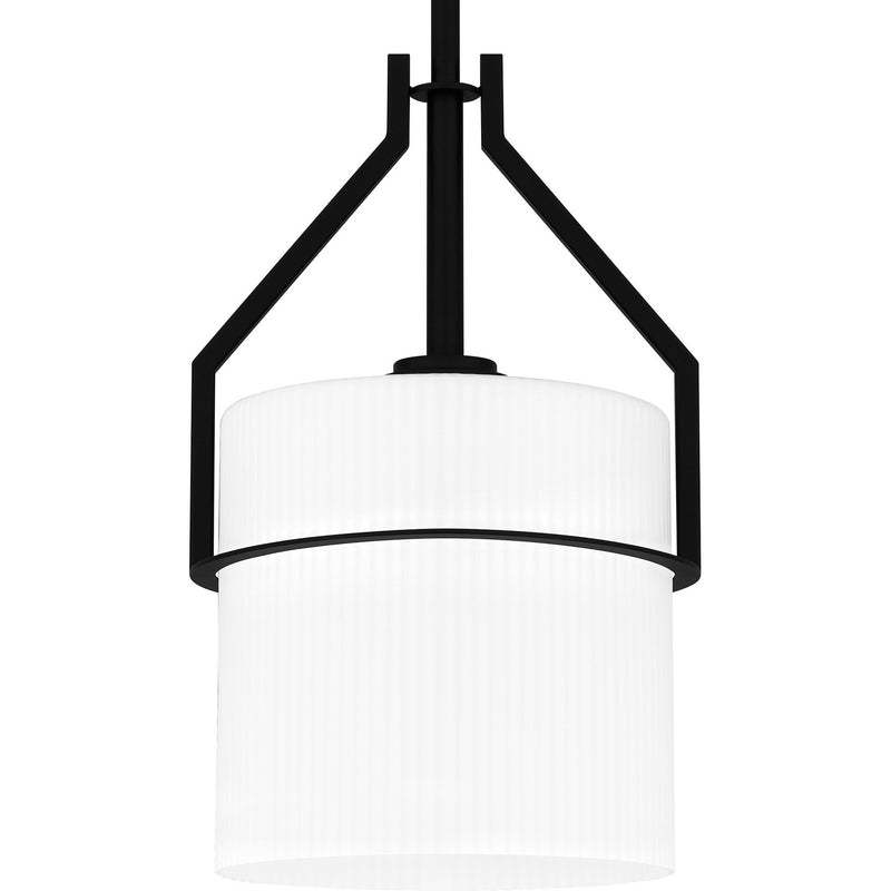 Quoizel SEY1508MBK One Light Mini Pendant, Matte Black