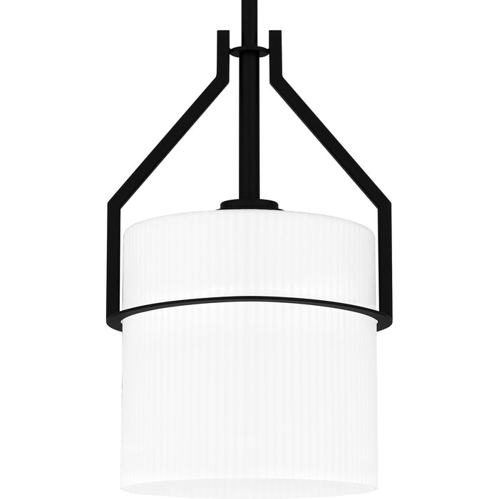 Quoizel SEY1508MBK One Light Mini Pendant, Matte Black