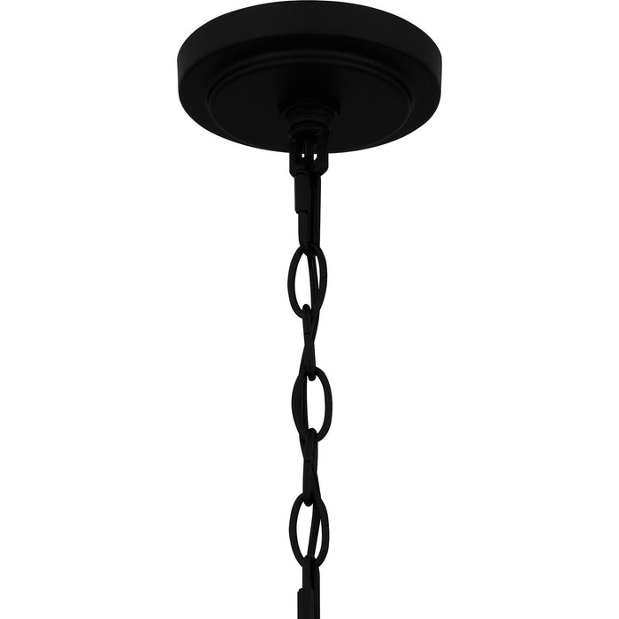 Quoizel SEY1508MBK One Light Mini Pendant, Matte Black