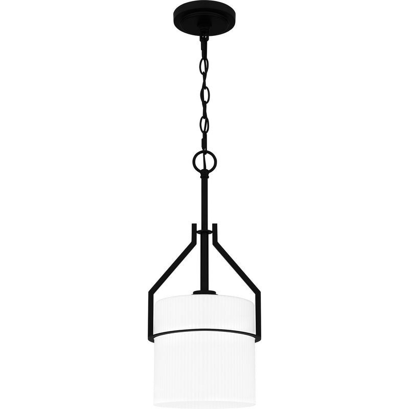 Quoizel SEY1508MBK One Light Mini Pendant, Matte Black