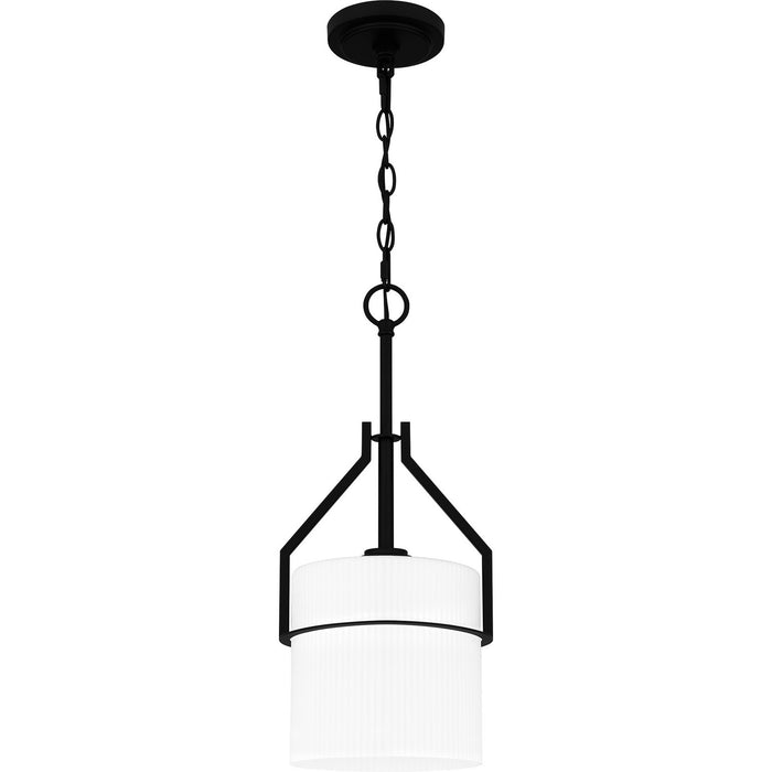 Quoizel SEY1508MBK One Light Mini Pendant, Matte Black
