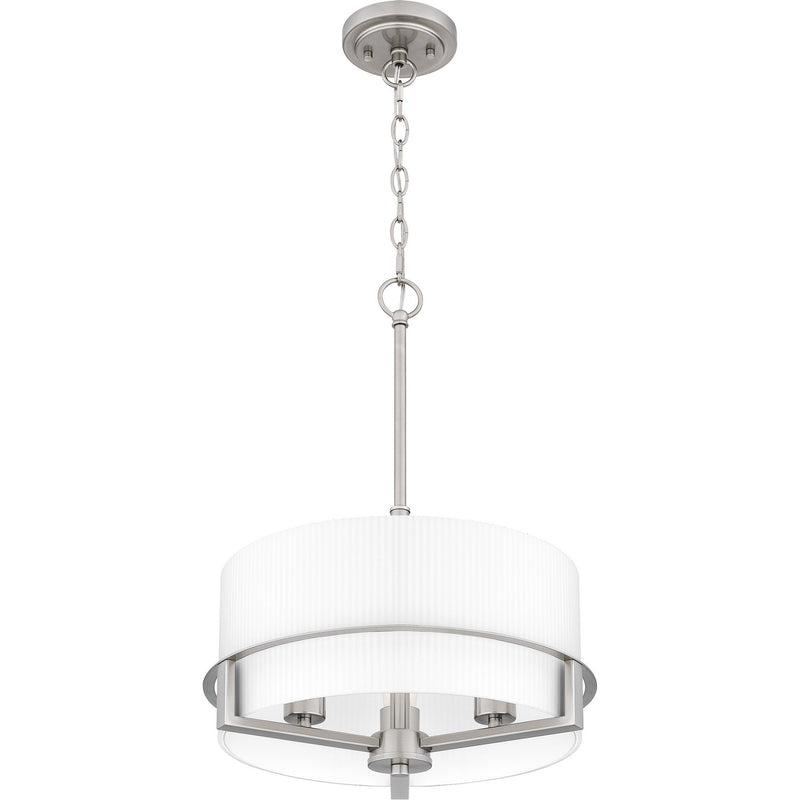 Quoizel SEY2815BN Three Light Pendant, Brushed Nickel