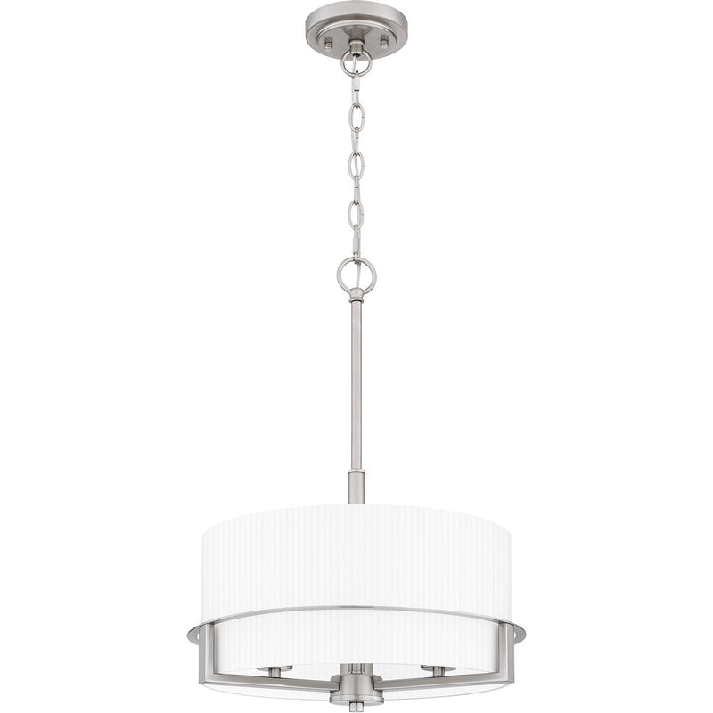 Quoizel SEY2815BN Three Light Pendant, Brushed Nickel