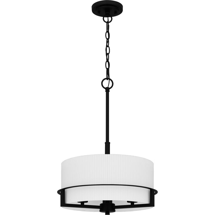 Quoizel SEY2815MBK Three Light Pendant, Matte Black