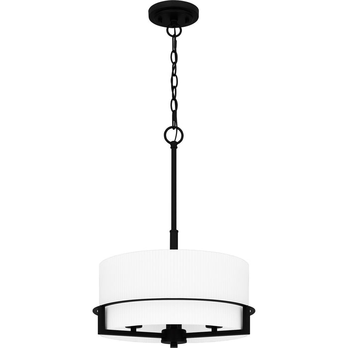Quoizel SEY2815MBK Three Light Pendant, Matte Black