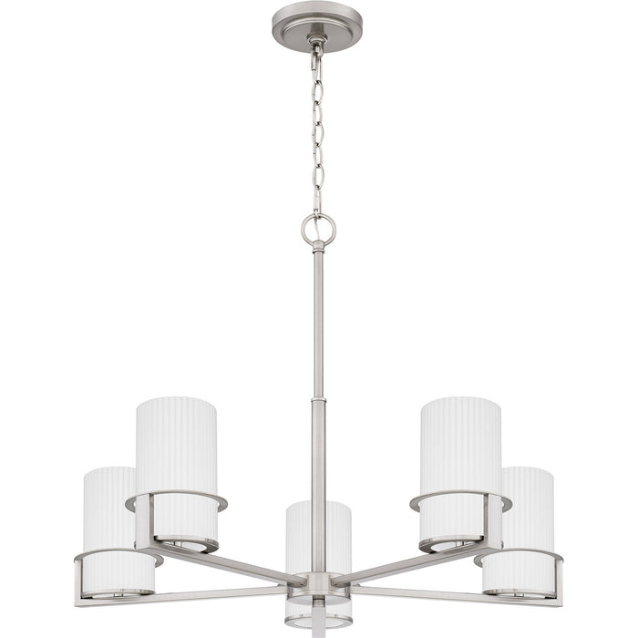 Quoizel SEY5026BN Five Light Chandelier, Brushed Nickel