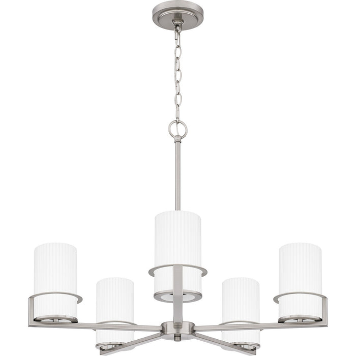 Quoizel SEY5026BN Five Light Chandelier, Brushed Nickel