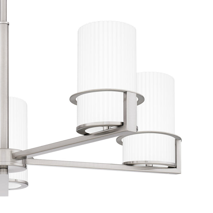 Quoizel SEY5026BN Five Light Chandelier, Brushed Nickel