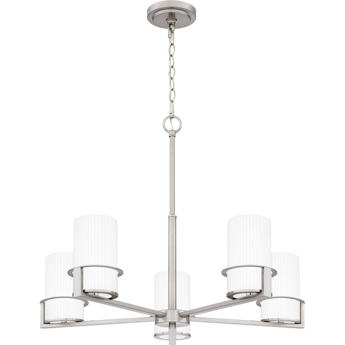 Quoizel SEY5026BN Five Light Chandelier, Brushed Nickel