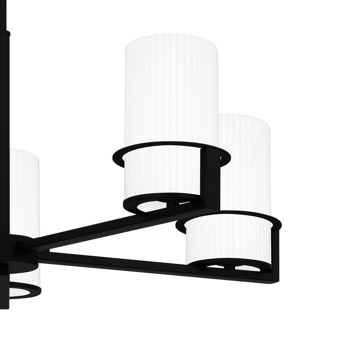 Quoizel SEY5026MBK Five Light Chandelier, Matte Black