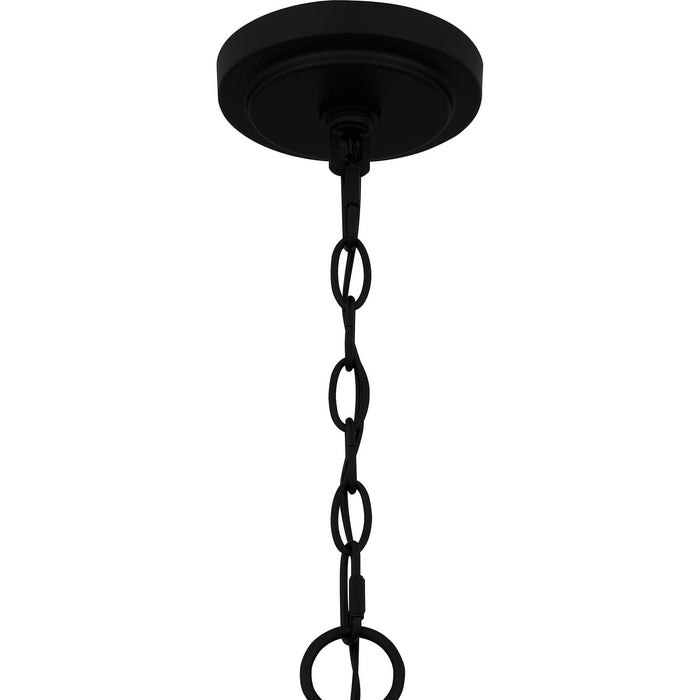 Quoizel SEY5026MBK Five Light Chandelier, Matte Black