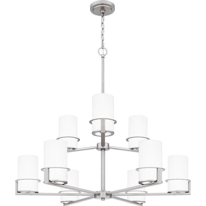 Quoizel SEY5032BN Nine Light Chandelier, Brushed Nickel