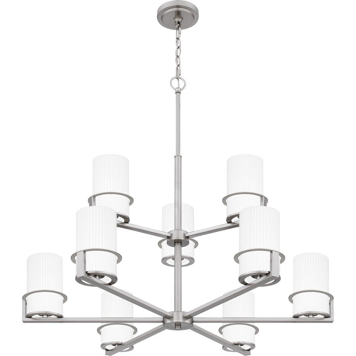 Quoizel SEY5032BN Nine Light Chandelier, Brushed Nickel