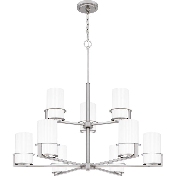 Quoizel SEY5032BN Nine Light Chandelier, Brushed Nickel