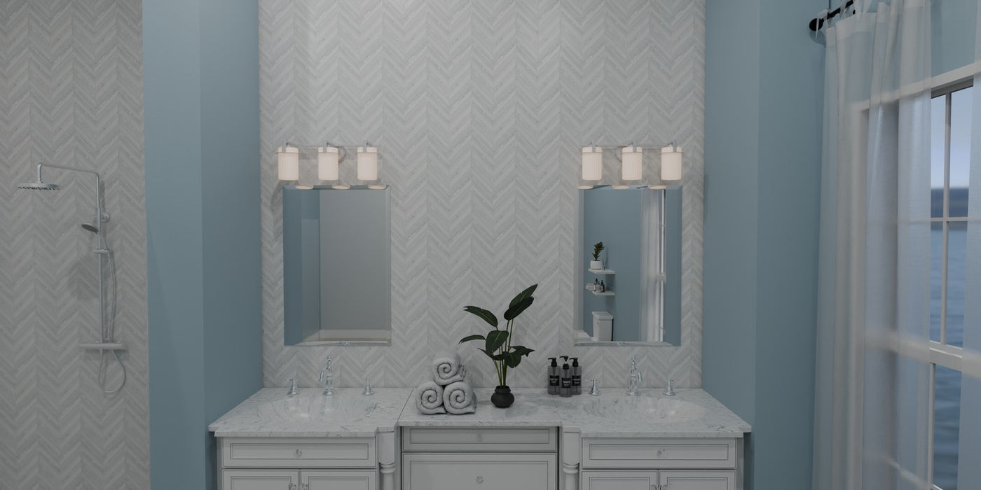 Quoizel SEY8622BN Three Light Bath, Brushed Nickel