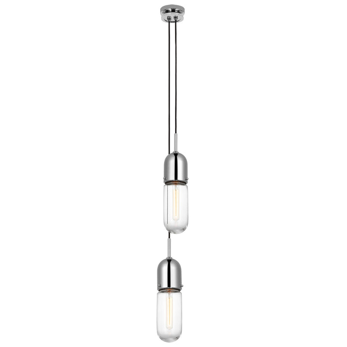 Visual Comfort Signature TOB 5646PN-CG-2 LED Pendant, Polished Nickel
