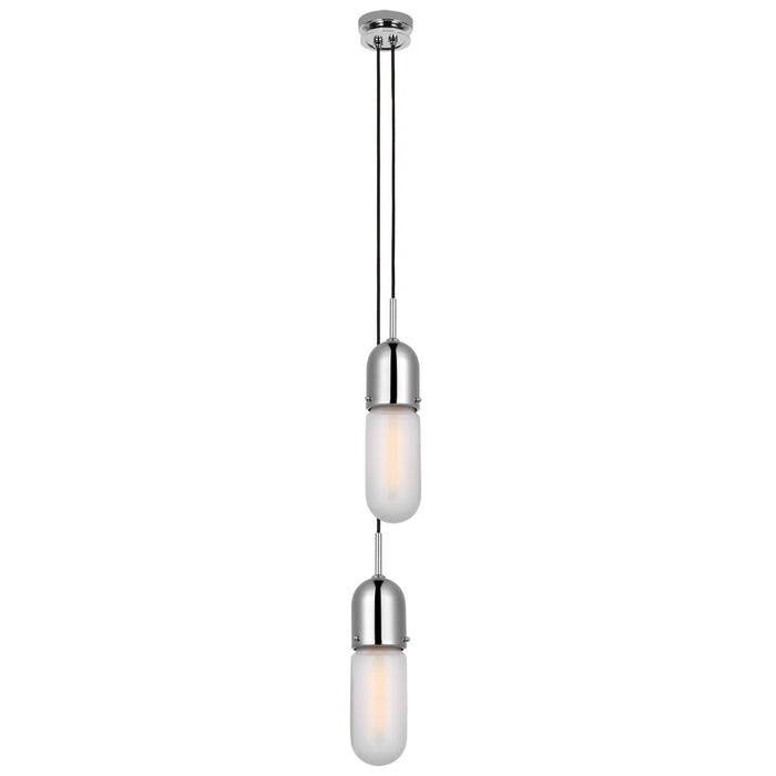 Visual Comfort Signature TOB 5646PN-FG-2 LED Pendant, Polished Nickel