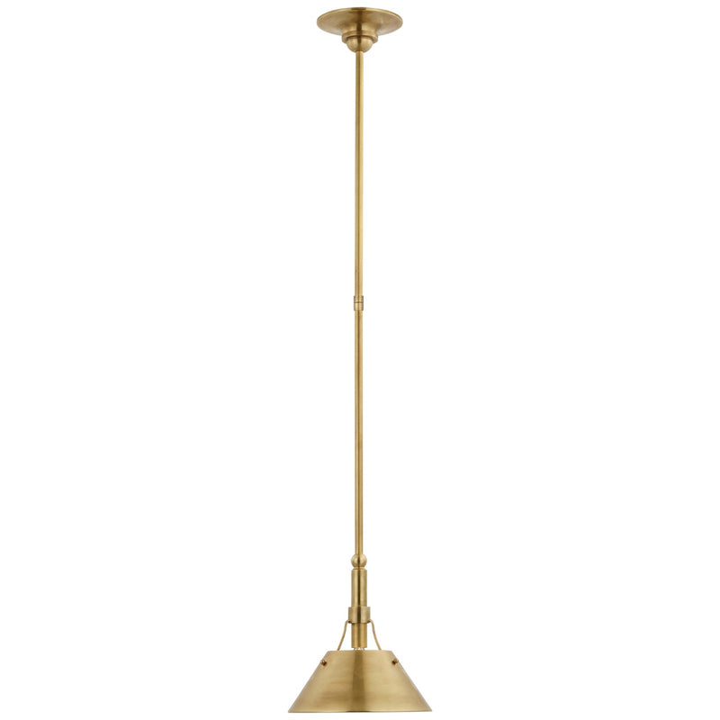 Visual Comfort Signature TOB 5722HAB-HAB LED Pendant, Hand-Rubbed Antique Brass