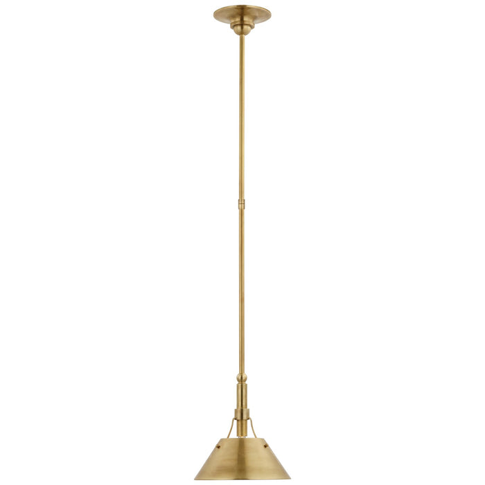 Visual Comfort Signature TOB 5722HAB-HAB LED Pendant, Hand-Rubbed Antique Brass