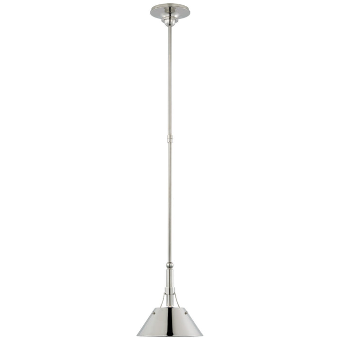 Visual Comfort Signature TOB 5722PN-PN LED Pendant, Polished Nickel