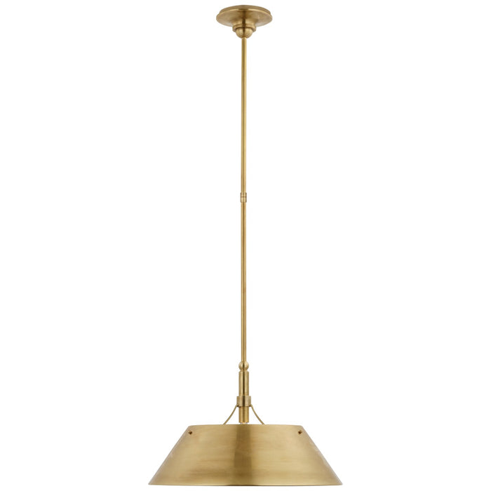 Visual Comfort Signature TOB 5724HAB-HAB LED Pendant, Hand-Rubbed Antique Brass